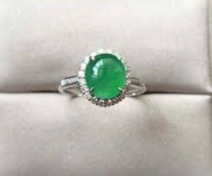 Vintage Artificial Emerald Ring