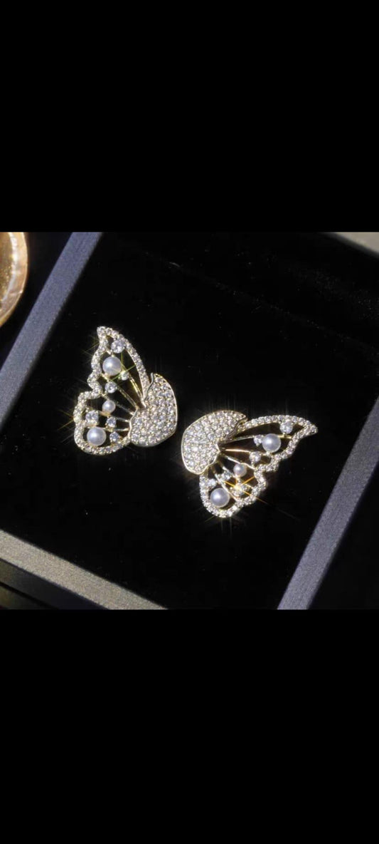 Korean Butterfly Stud