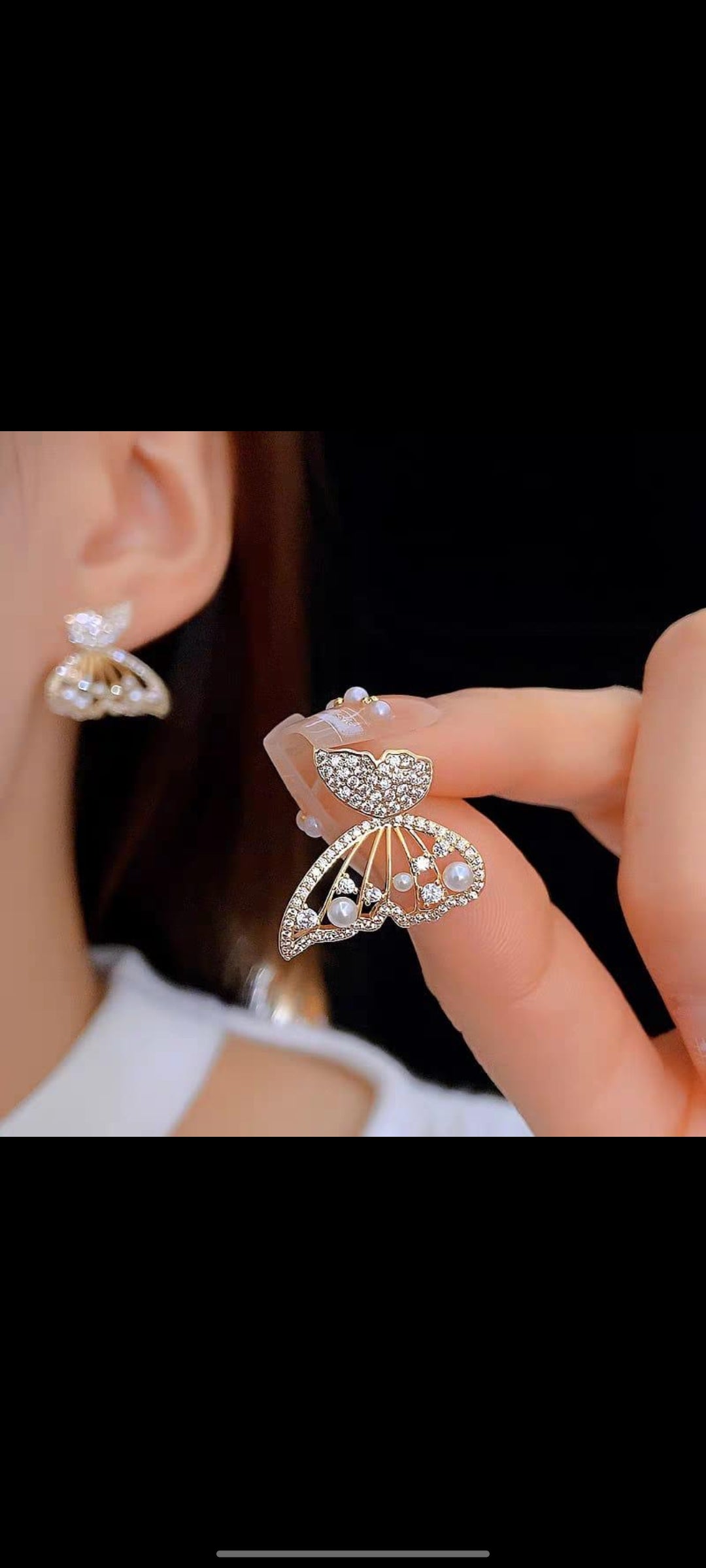 Korean Butterfly Stud