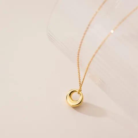 Vintage Round Stainless Steel Necklace