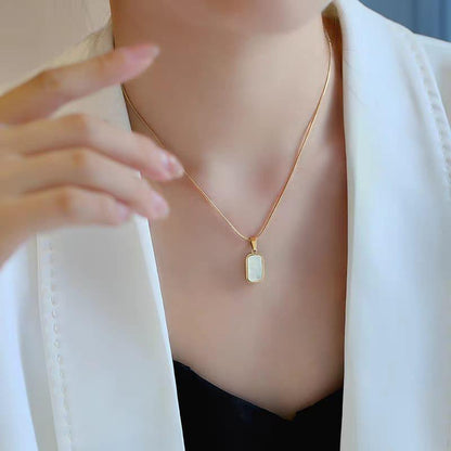 White Stone Pendant